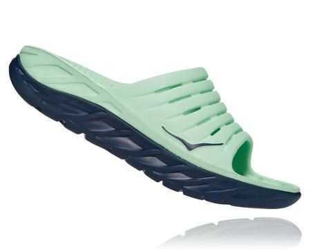 Hoka ORA Recovery Slide 2 - Sapatos Ortopédicos Mulher Verdes Cinzentas | PT-z4Ffwm7